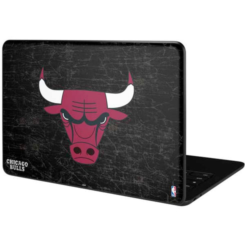 NBA Chicago Bulls Black Distressed Google Pixelbook Go Skin